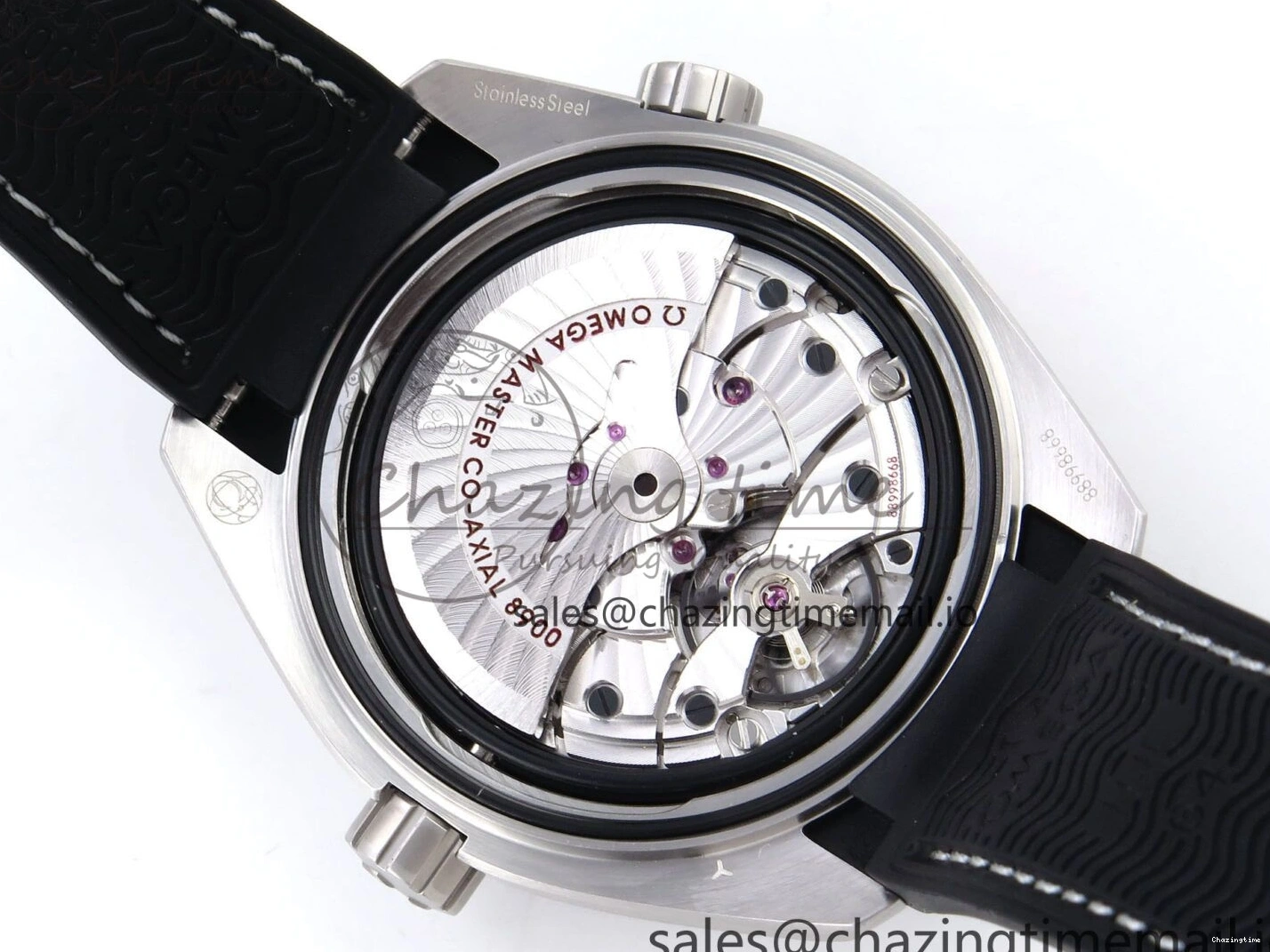 0307 AllSeason Planet Ocean 43.5mm SS VSF 1:1 Best Edition Gray Bezel Gray Dial on Black Rubber Strap A8900 Super Clone 7712